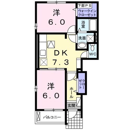 カーサ・デスパシオBの物件間取画像